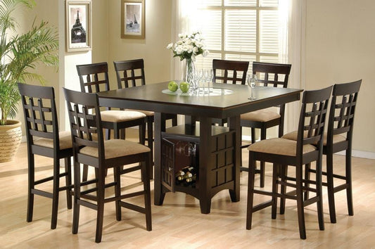 Clanton 7-piece Square Dining Set Cappuccino