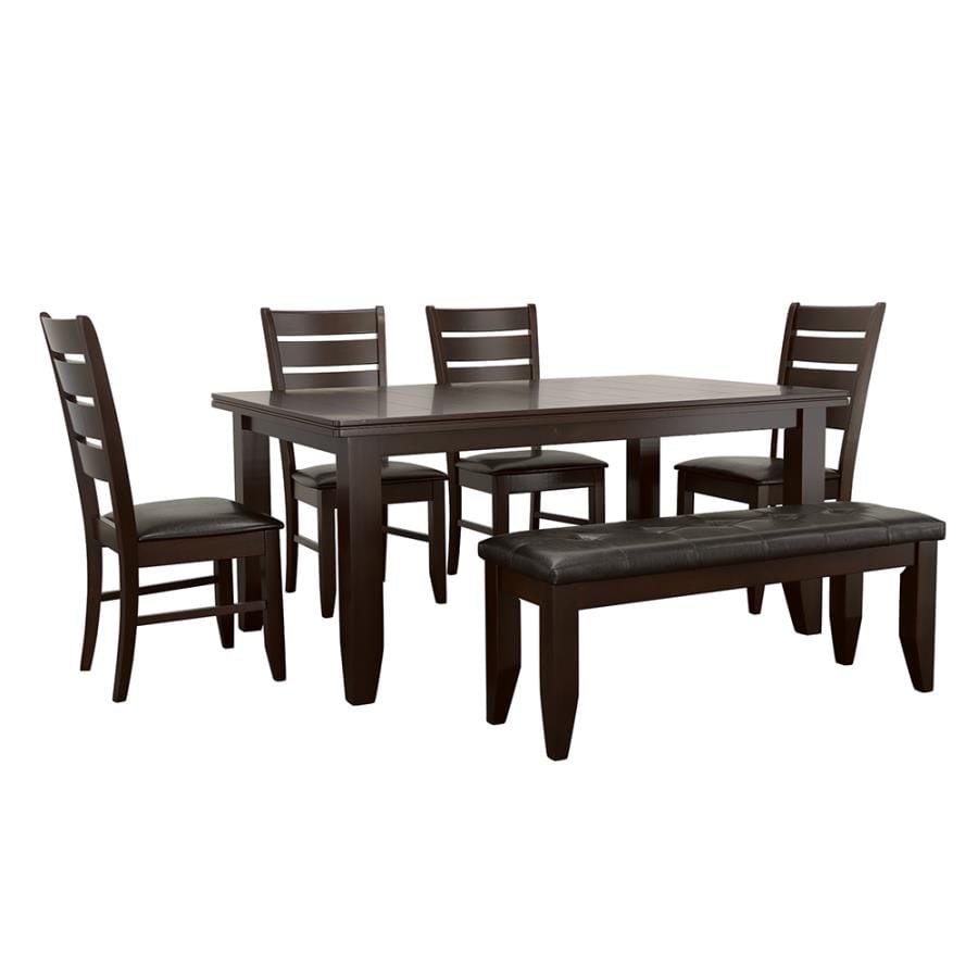 Dalila Dining Room Set Cappuccino and Black