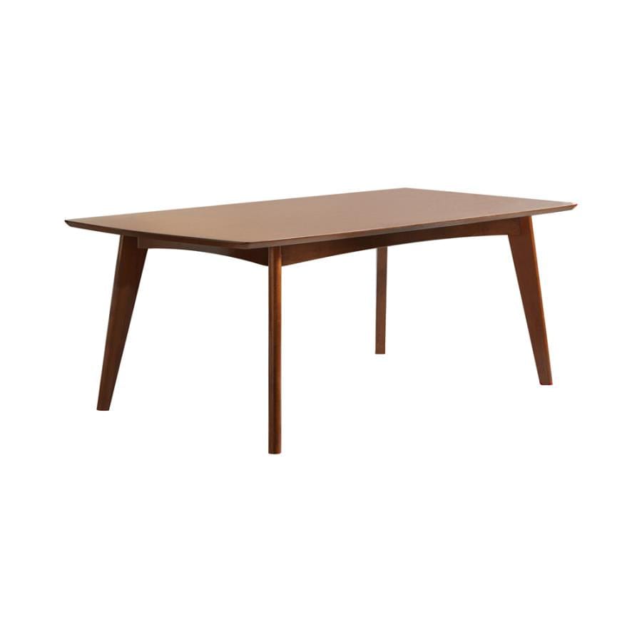 Malone Rectangular Dining Table Dark Walnut