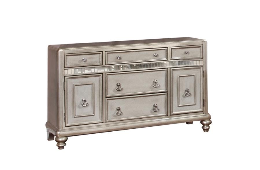 Danette 5-drawer Dining Server Metallic Platinum