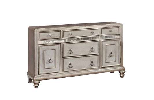 Danette 5-drawer Dining Server Metallic Platinum