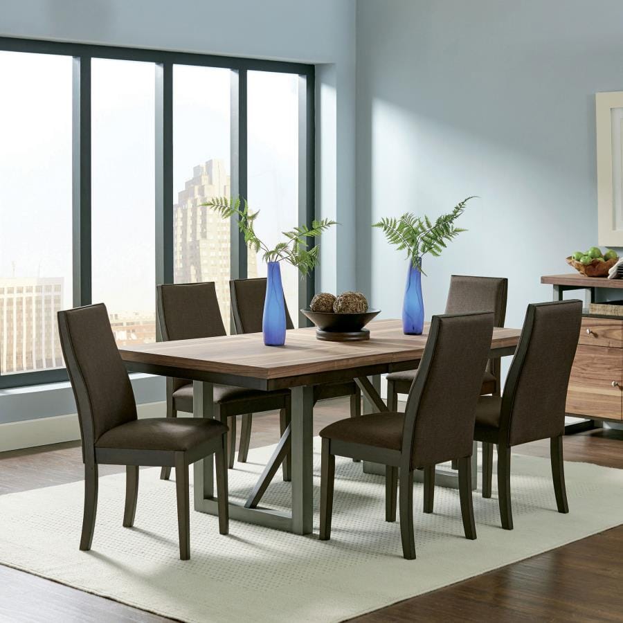 Spring Creek Dining Table with Extension Leaf Natural Walnut