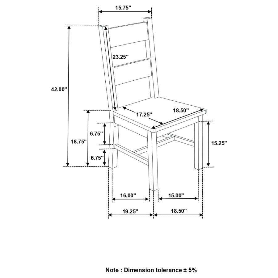 Coleman Dining Side Chairs Rustic Golden Brown (Set of 2)