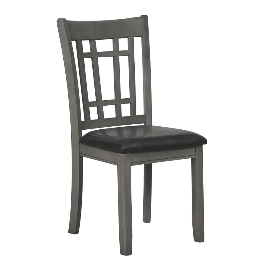Lavon Padded Dining Side Chairs Espresso and Medium Grey (Set of 2)