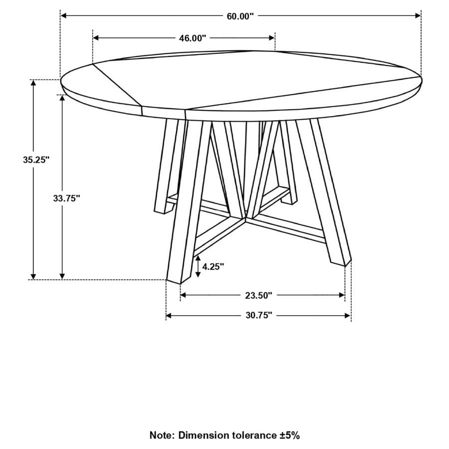 Athens Round Counter Height Table with Drop Leaf Barn Grey