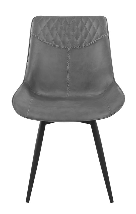 Brassie Upholstered Side Chairs Grey (Set of 2)