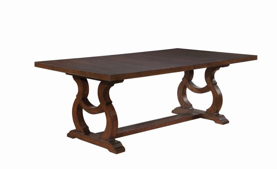 Brockway Cove Trestle Dining Table Antique Java