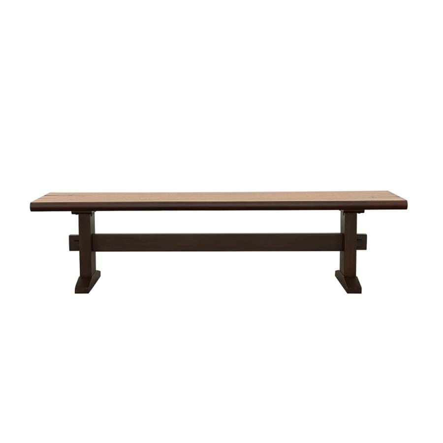 Bexley Trestle Bench Natural Honey and Espresso