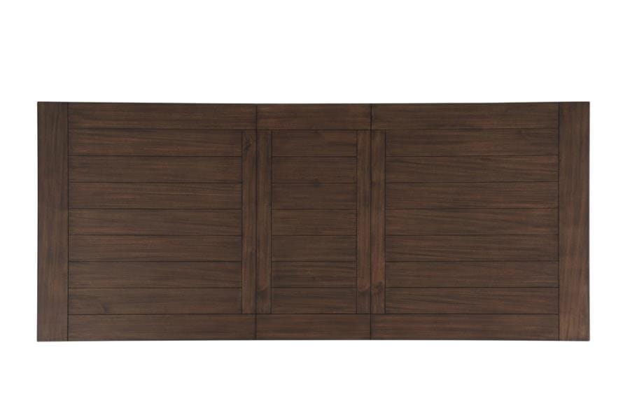 Madelyn Dining Table with Extension Leaf Dark Cocoa and Coastal White