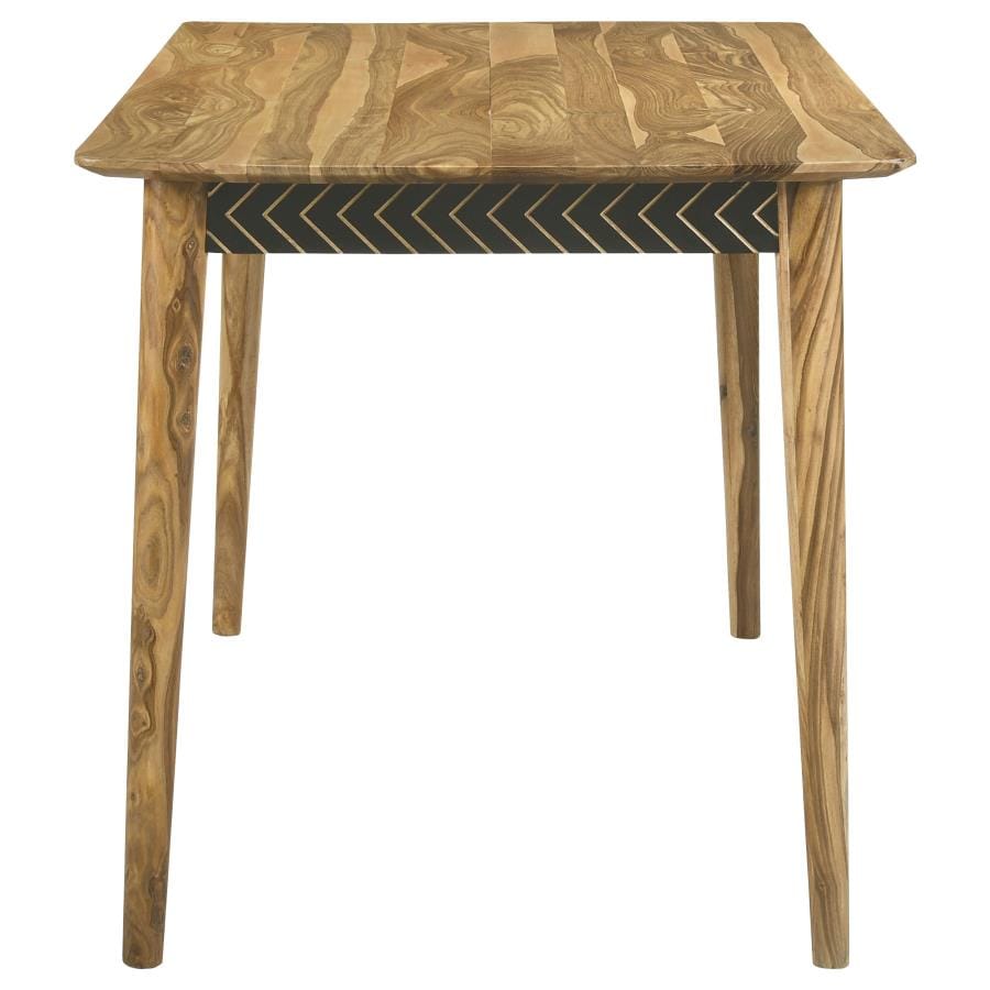 Partridge Rectangular Counter Height Table Natural Sheesham