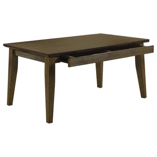 Rayleene Rectangular Storage Dining Table Medium Brown