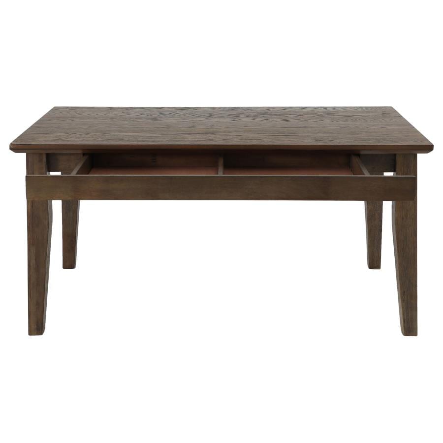 Rayleene Rectangular Storage Dining Table Medium Brown