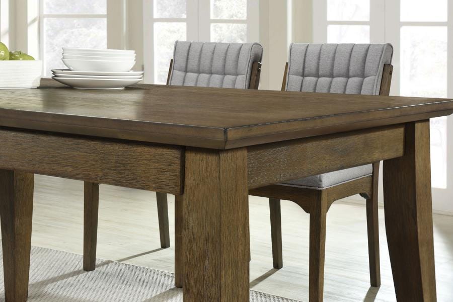 Rayleene Rectangular Storage Dining Table Medium Brown