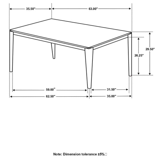 Stevie 5-piece Rectangular Dining Set