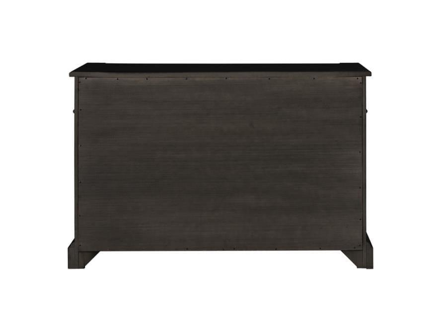 Phelps 2-door Rectangular Server Antique Noir