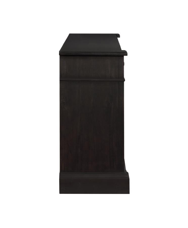 Phelps 2-door Rectangular Server Antique Noir