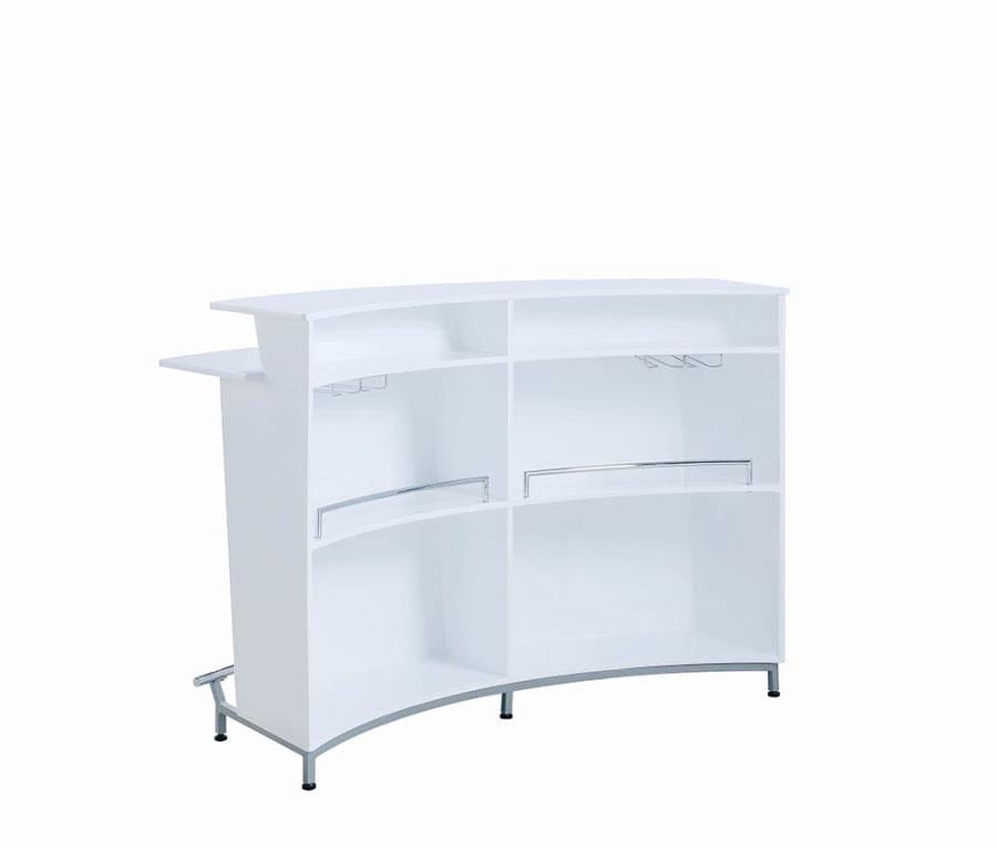 Clarisse 3-tier Bar Unit Glossy White