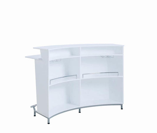 Clarisse 3-tier Bar Unit Glossy White