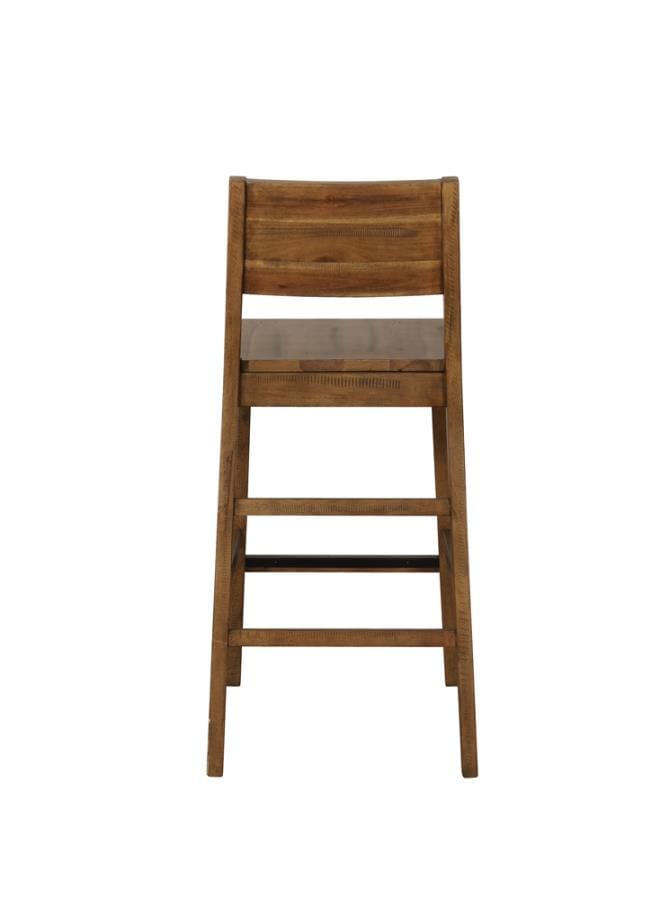 Tucson Open Back Bar Stools Varied Natural (Set of 2)