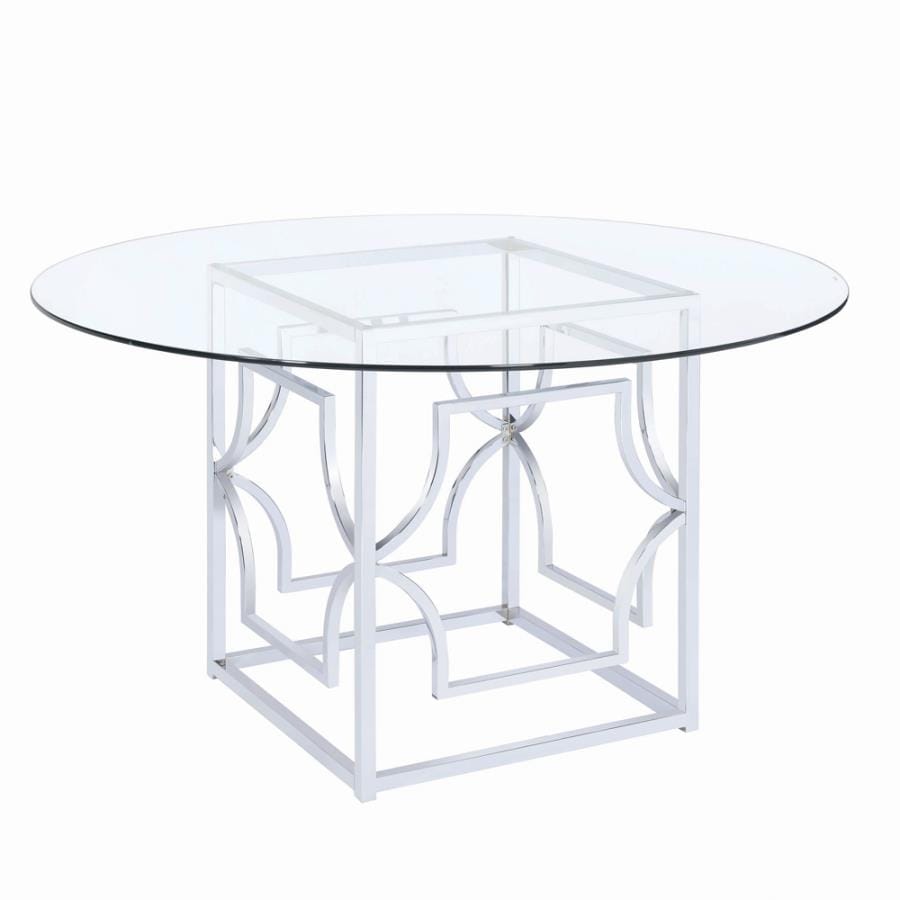 Starlight Dining Table Base Chrome