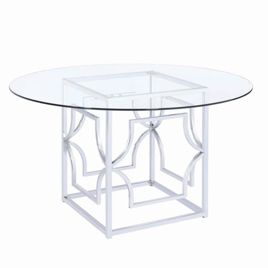 Starlight Dining Table Base Chrome