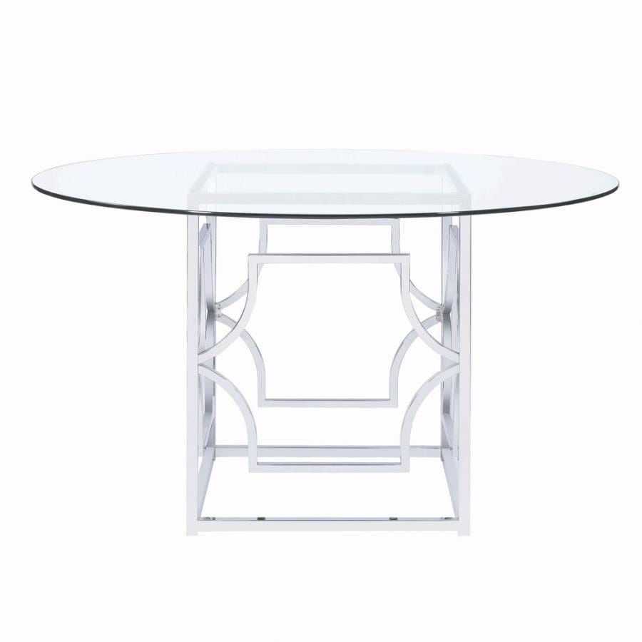 Starlight Dining Table Base Chrome