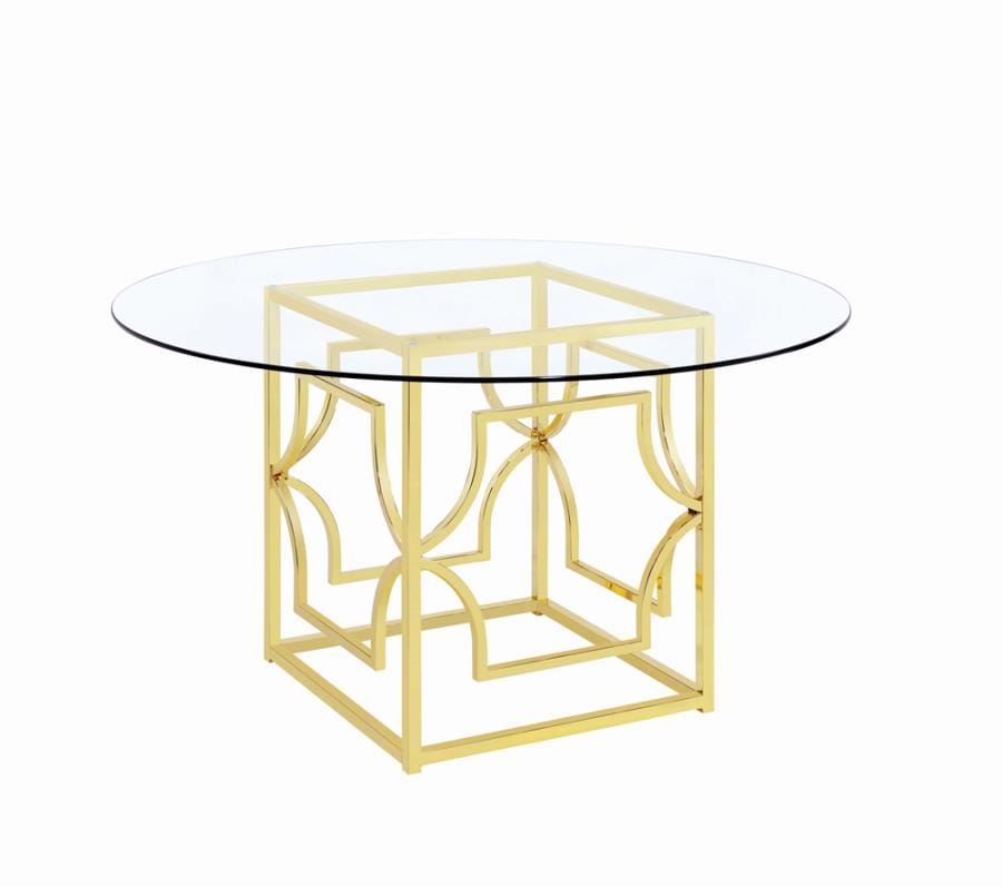 Starlight Dining Table Base Brass