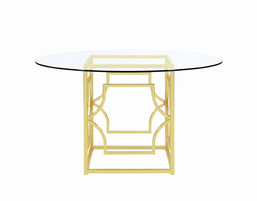 Starlight Dining Table Base Brass