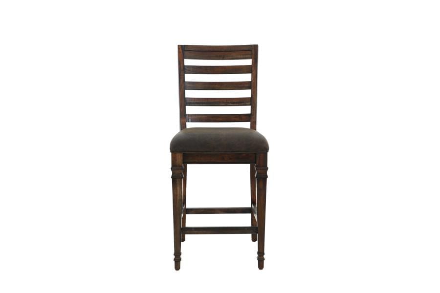 Avenue Ladder Back Counter Height Chairs Brown (Set of 2)
