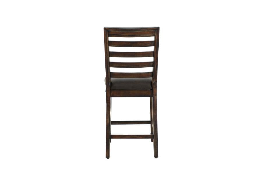 Avenue Ladder Back Counter Height Chairs Brown (Set of 2)