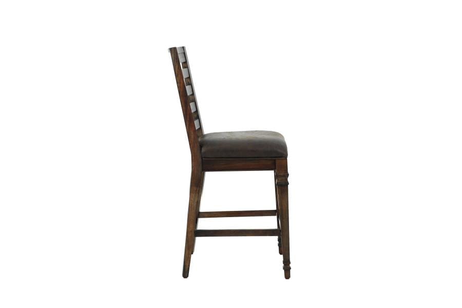 Avenue Ladder Back Counter Height Chairs Brown (Set of 2)