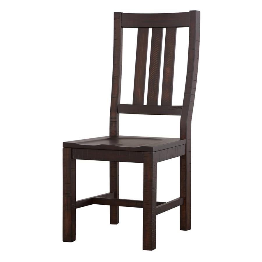 Calandra Slat Back Side Chairs Vintage Java (Set of 2)
