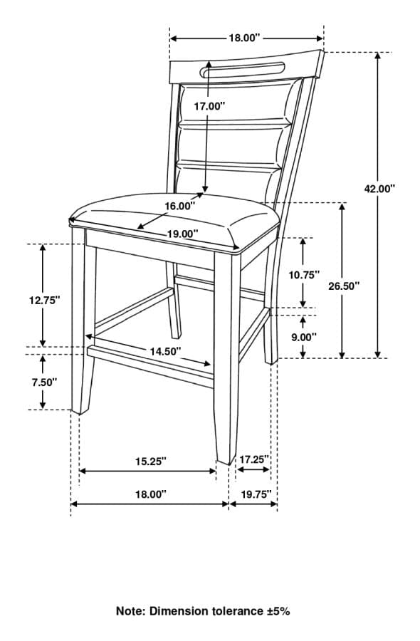 COUNTER HT TABLE 7 PC SET