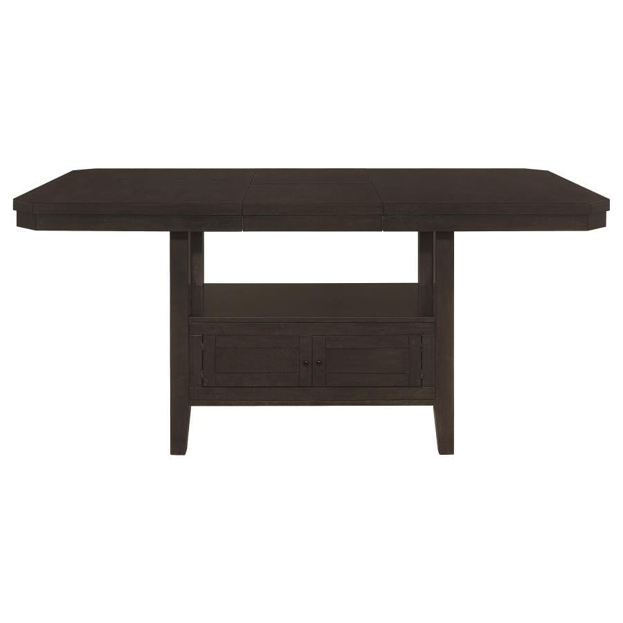 Prentiss Extendable Rectangular Counter Height Table with Butterfly Leaf Cappuccino