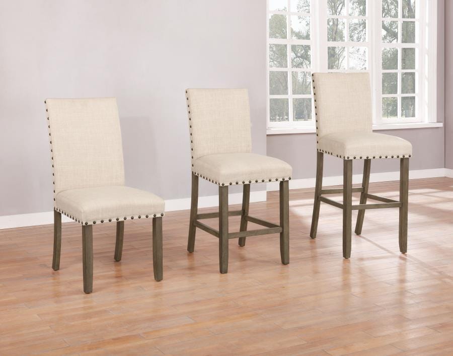Coleman Upholstered Side Chairs Beige and Rustic Brown (Set of 2)
