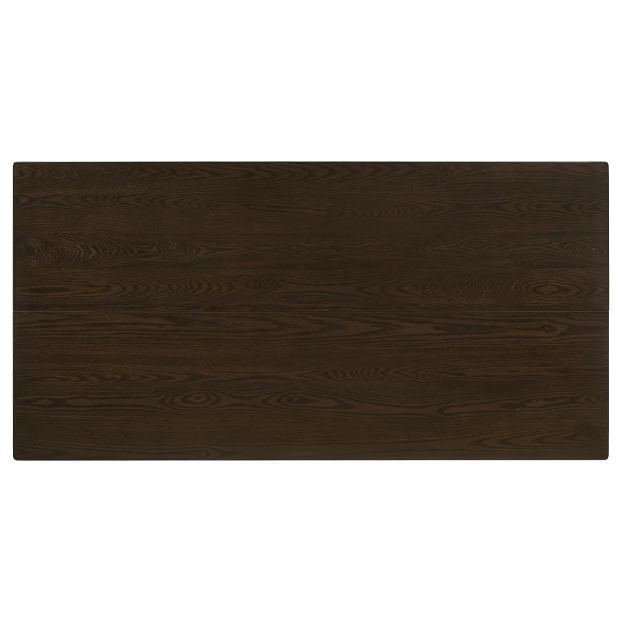 Carmina Rectangular Counter Height Table Cappuccino