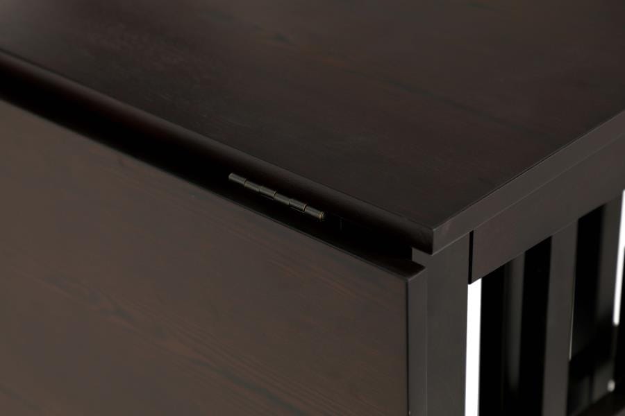 Carmina Rectangular Counter Height Table Cappuccino