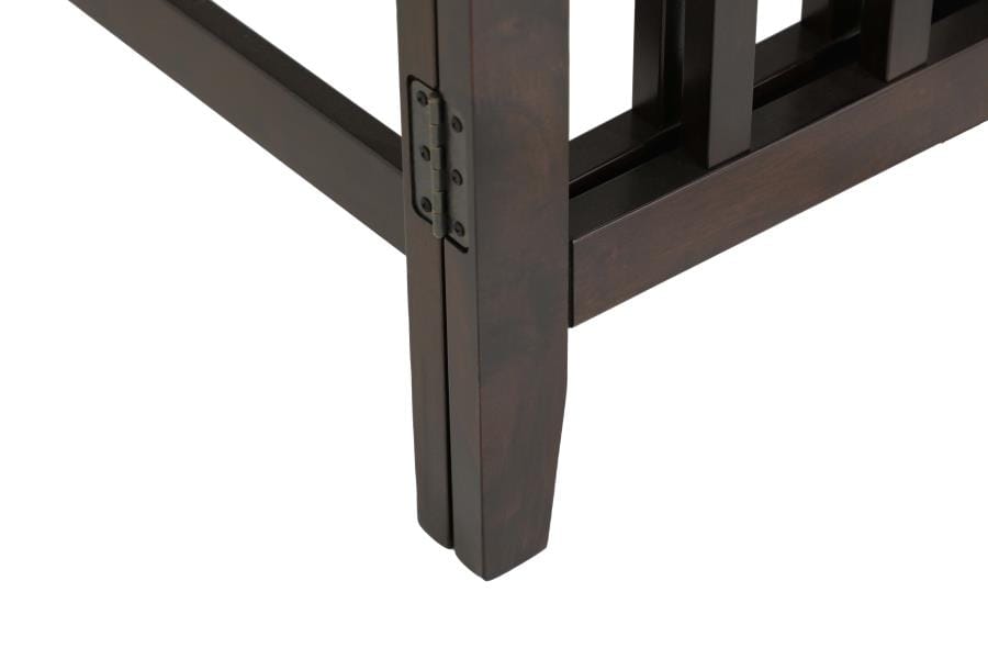 Carmina Rectangular Counter Height Table Cappuccino