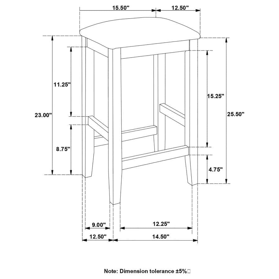 Carmina Counter Height Stools Cappuccino (Set of 4)