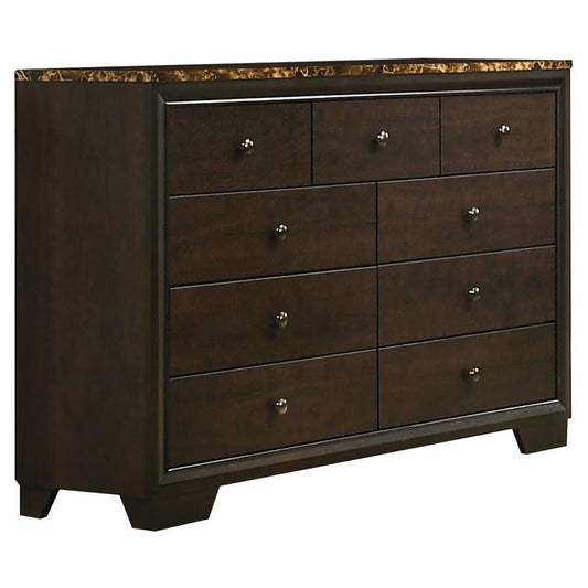 Conner 9-drawer Rectangular Dresser Cappuccino
