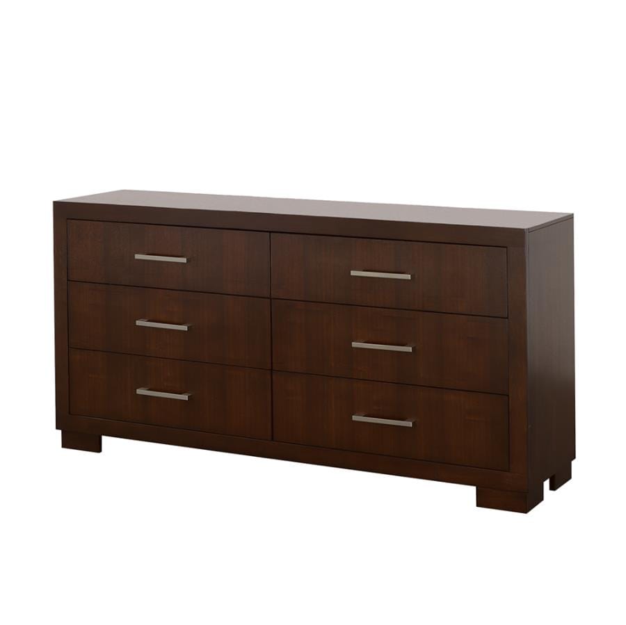 Jessica 6-drawer Dresser Cappuccino