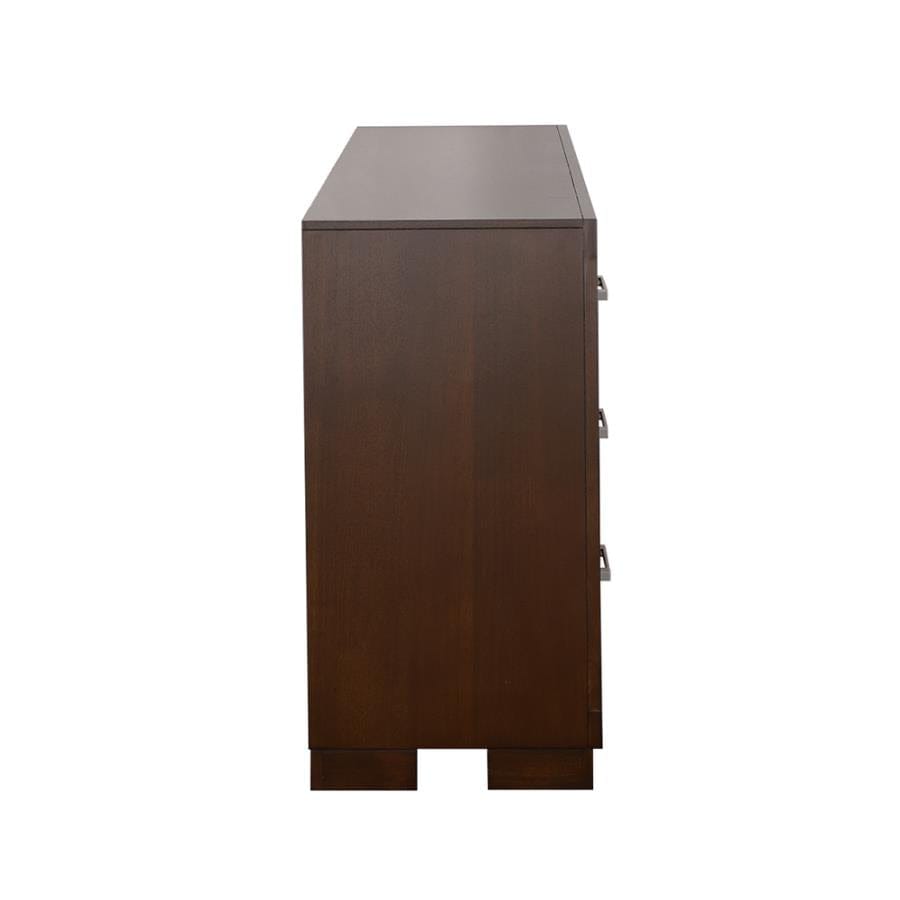 Jessica 6-drawer Dresser Cappuccino