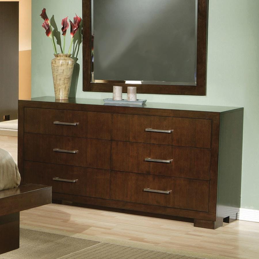 Jessica 6-drawer Dresser Cappuccino