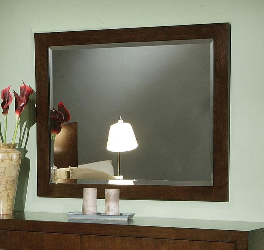 Jessica Rectangular Wall Mirror Cappuccino