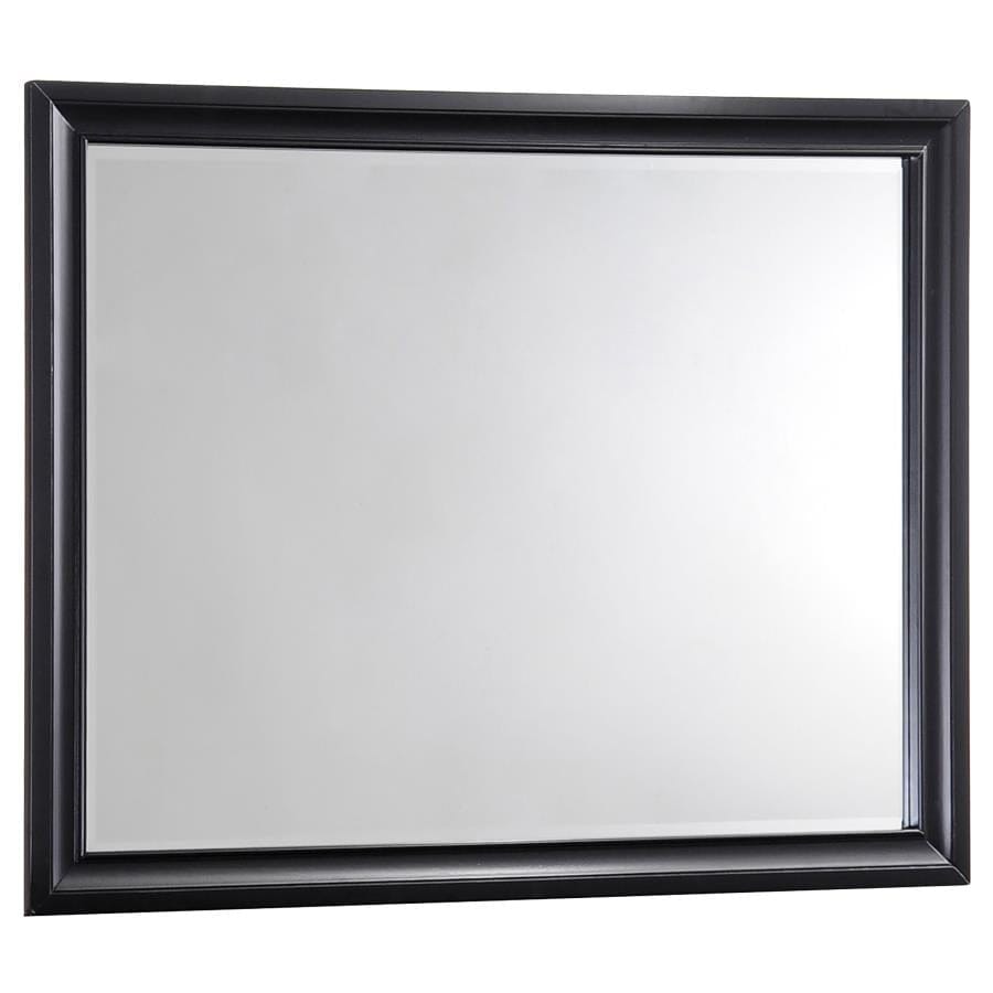 Barzini Rectangular Mirror Black