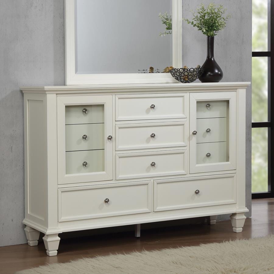 Sandy Beach 11-drawer Rectangular Dresser Buttermilk