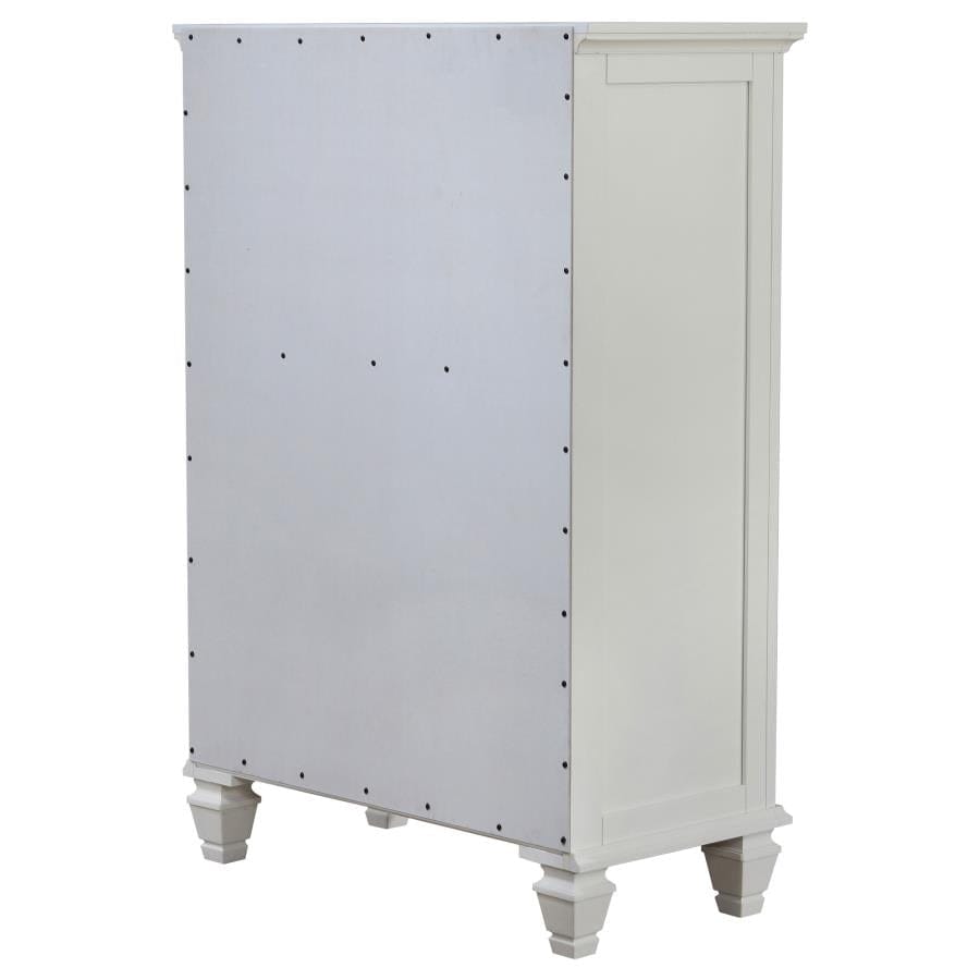 Sandy Beach 5-drawer Rectangular Chest Buttermilk