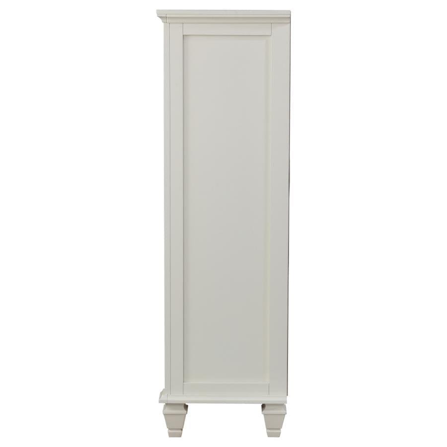 Sandy Beach 8-drawer Door Chest Storage Buttermilk