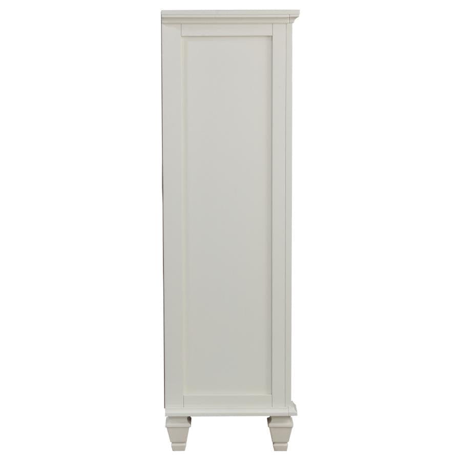 Sandy Beach 8-drawer Door Chest Storage Buttermilk