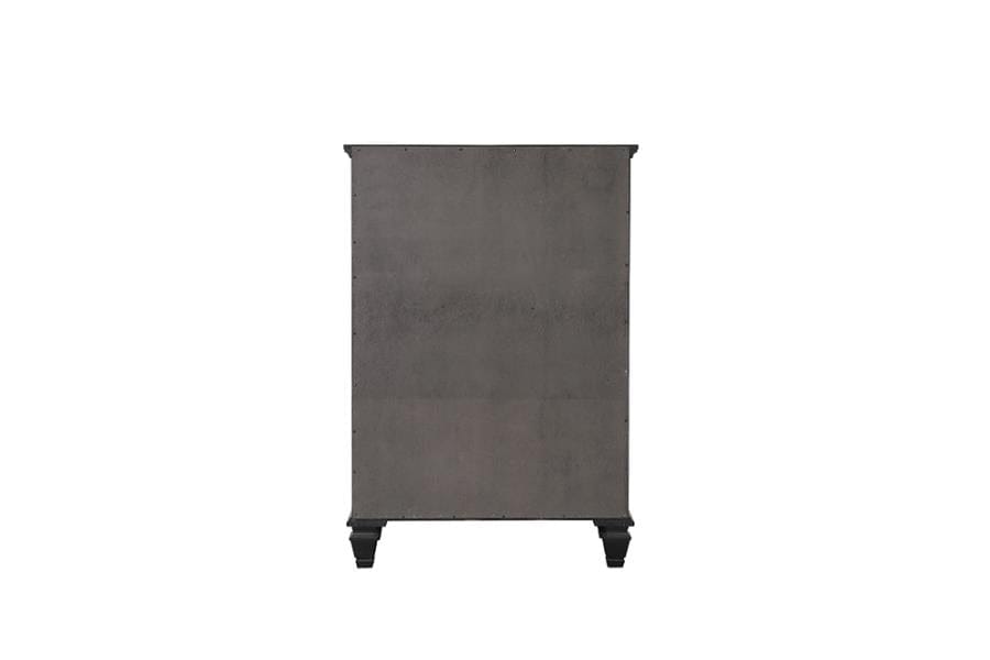 Sandy Beach 5-drawer Chest Black